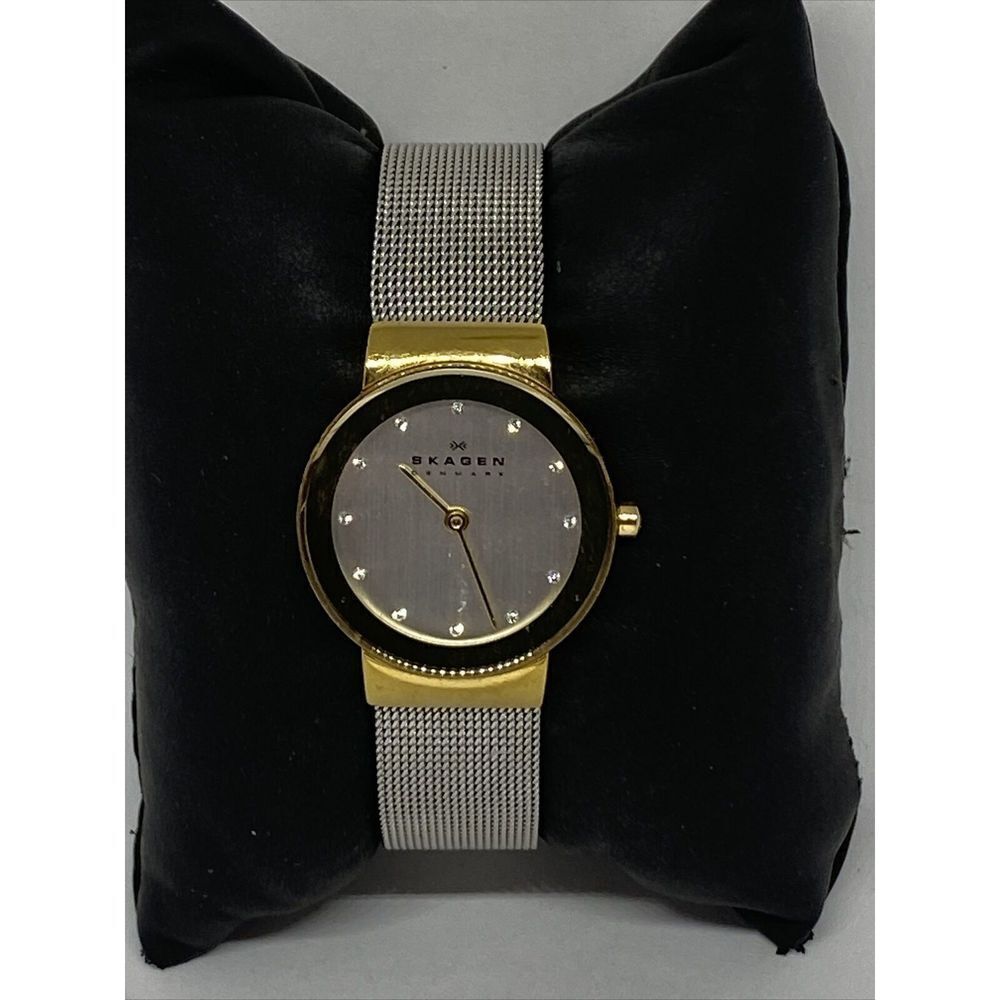 Skagen Freja 358SGSCD Womens Stainless Steel Mesh Analog Dial Quartz Watch JK635